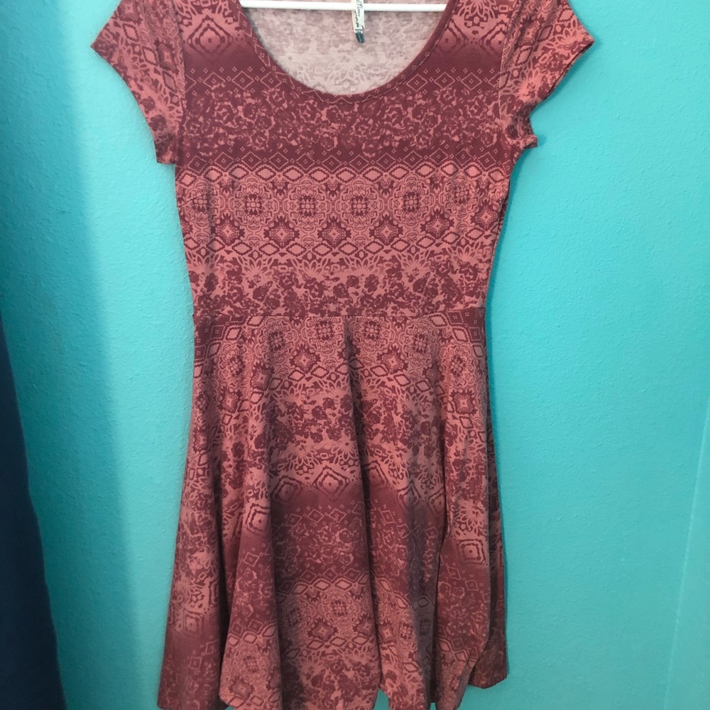 Pink Patterned Dress